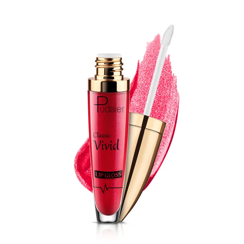 18 Color Matte To Shiny Glitter Liquid Lipstick Shiny Lip Gloss Diamond Waterproof Long Lasting Pearl Lipgloss Women Lip Makeup