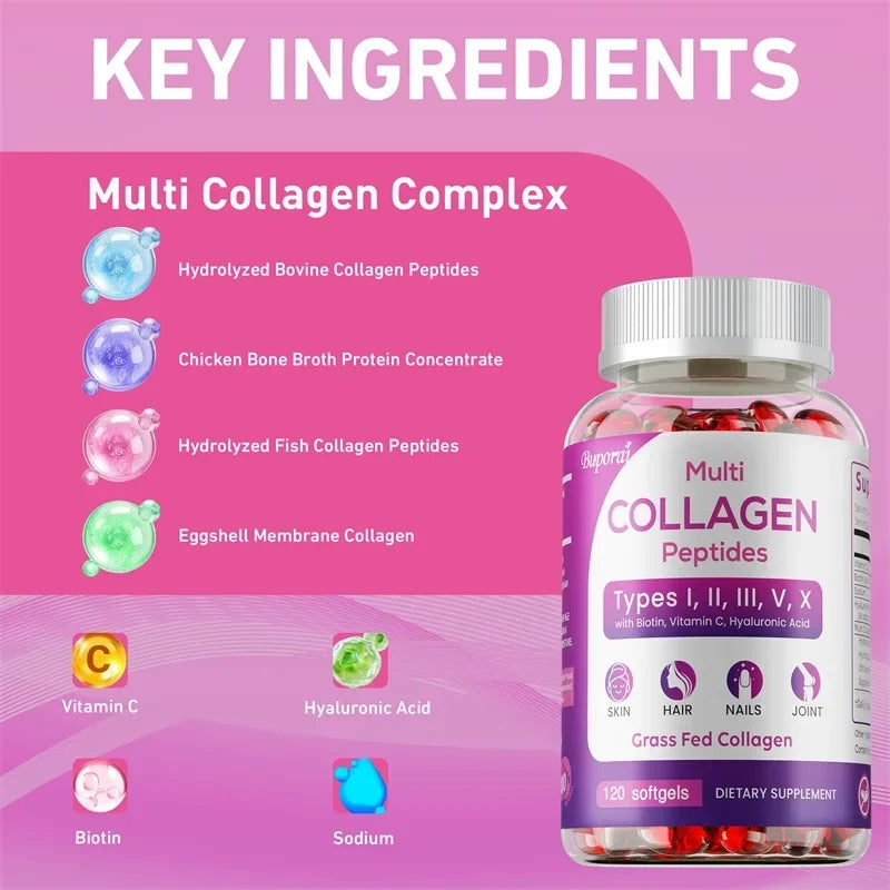 Collagen Peptides - Supports Overall Health, Improves Gut and Digestive Function, Enhances Absorption, Boosts Immunity, Non-GMO