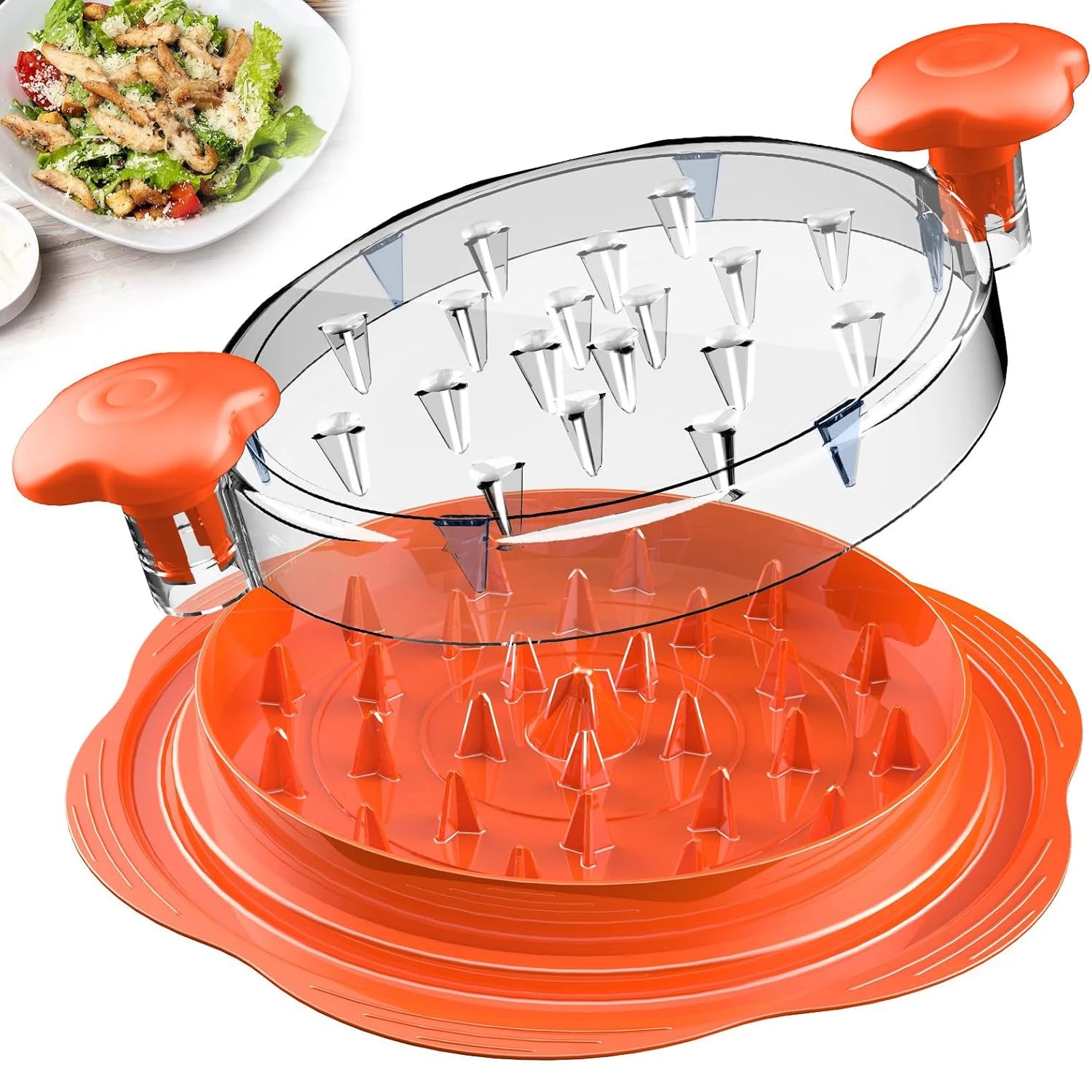 Large Chicken Breast Shredder Tool Twist Visible Meat Shredder BPA Free Suitable for Pork Beef Chicken