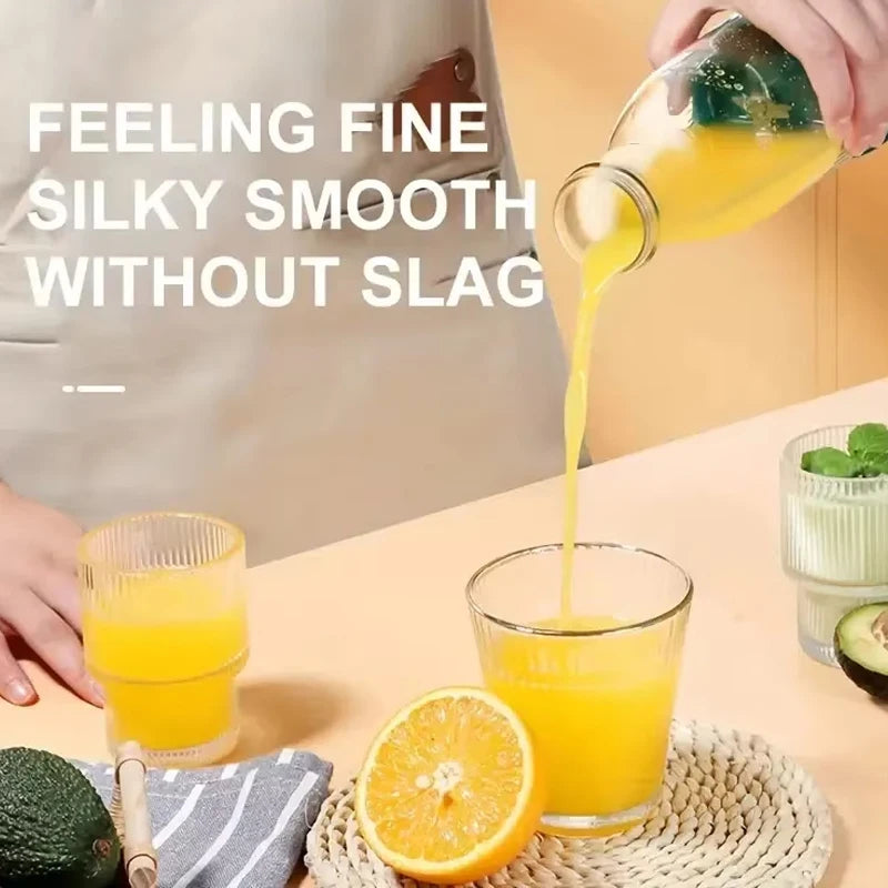 Electric Juicer Cup 6 Blades Blender Milkshake Machine USB Portable Fruit Milk Mixing Tool Mini Fresh Juice Blender