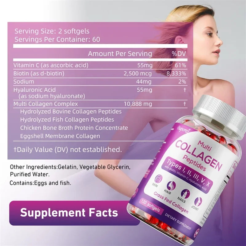 Collagen Peptides - Supports Overall Health, Improves Gut and Digestive Function, Enhances Absorption, Boosts Immunity, Non-GMO