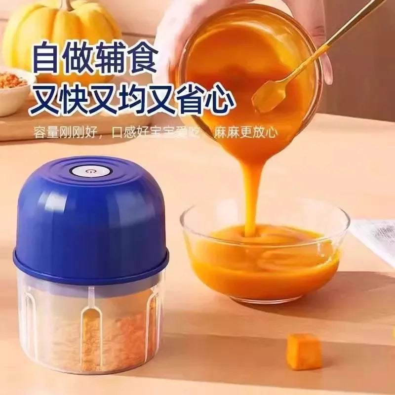 Electric Garlic Chopper Rechargeable Food Processor Portable Mini Food Processor For Garlic, Ginger, Chilli, Vegetable