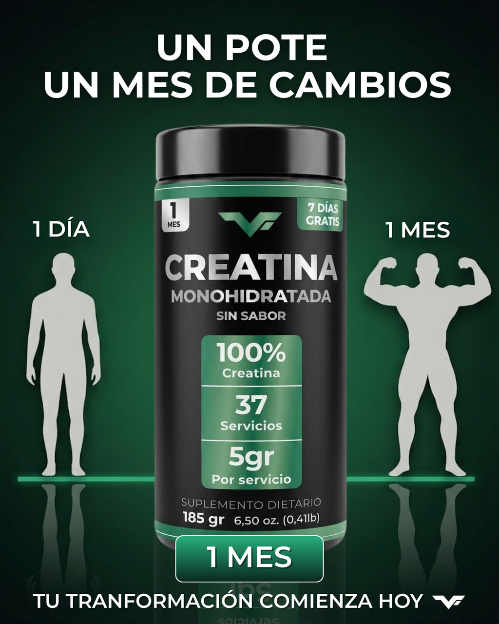 Creatina Monohidratada 185gr