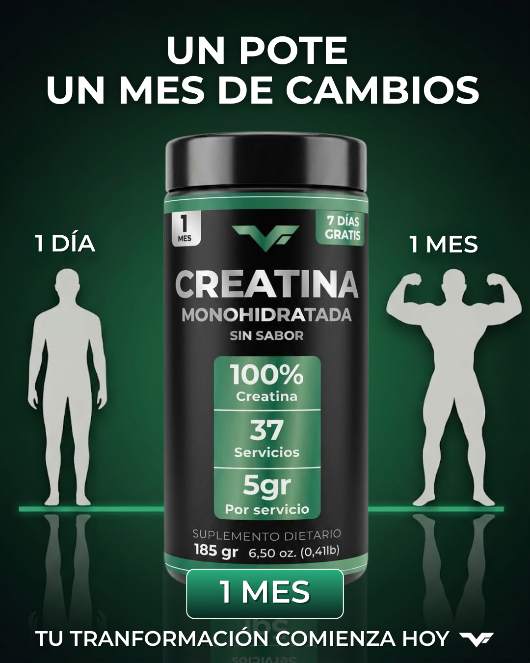 Creatina Monohidratada 185gr