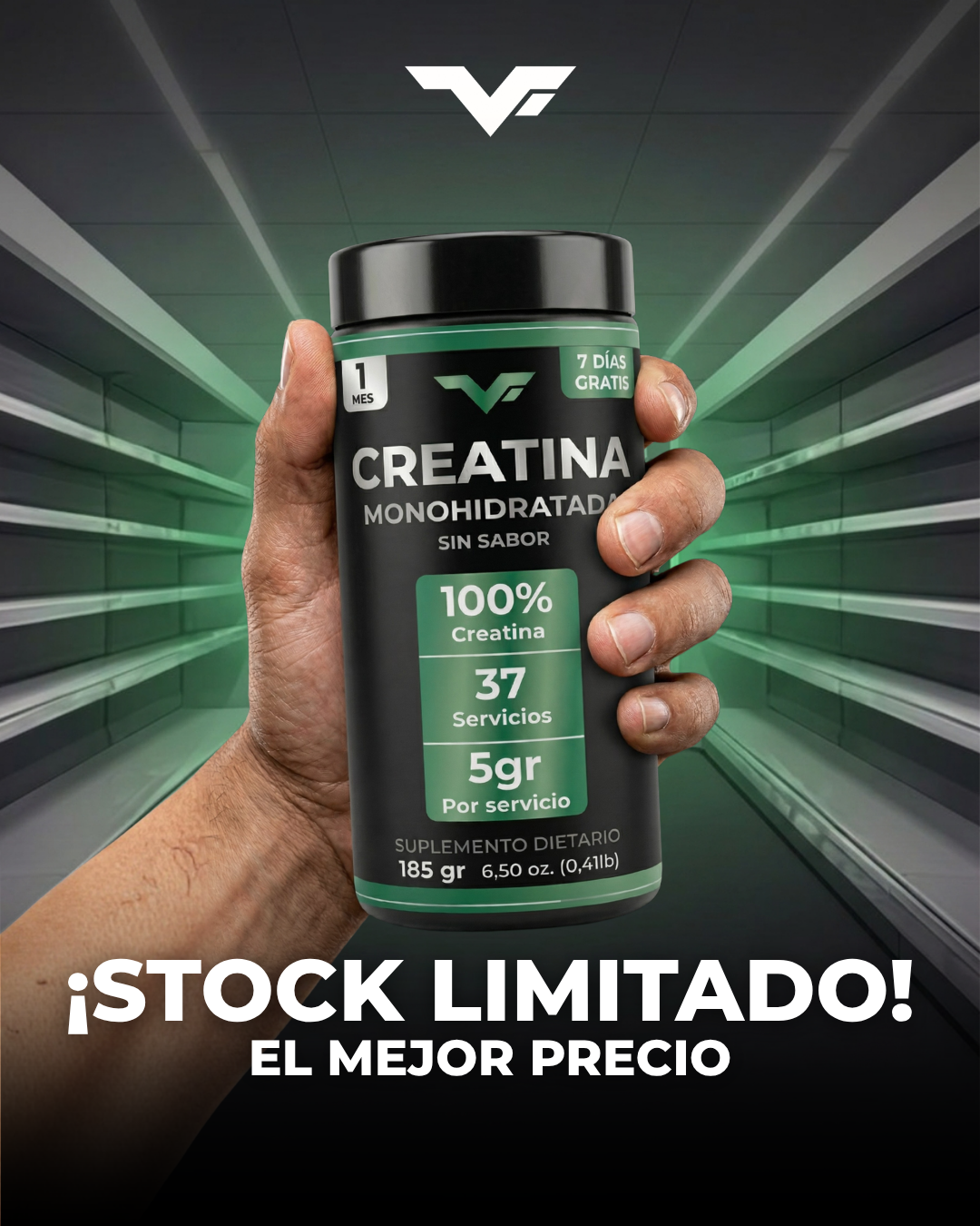 Creatina Monohidratada 185gr